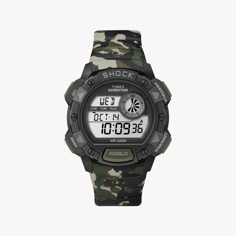 Timex Men's Camouflage Resin Watch, Digital Dial | T49976